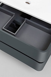 Am.Pm Мебель для ванной Sensation 100 антрацит, глянцевая – фотография-13